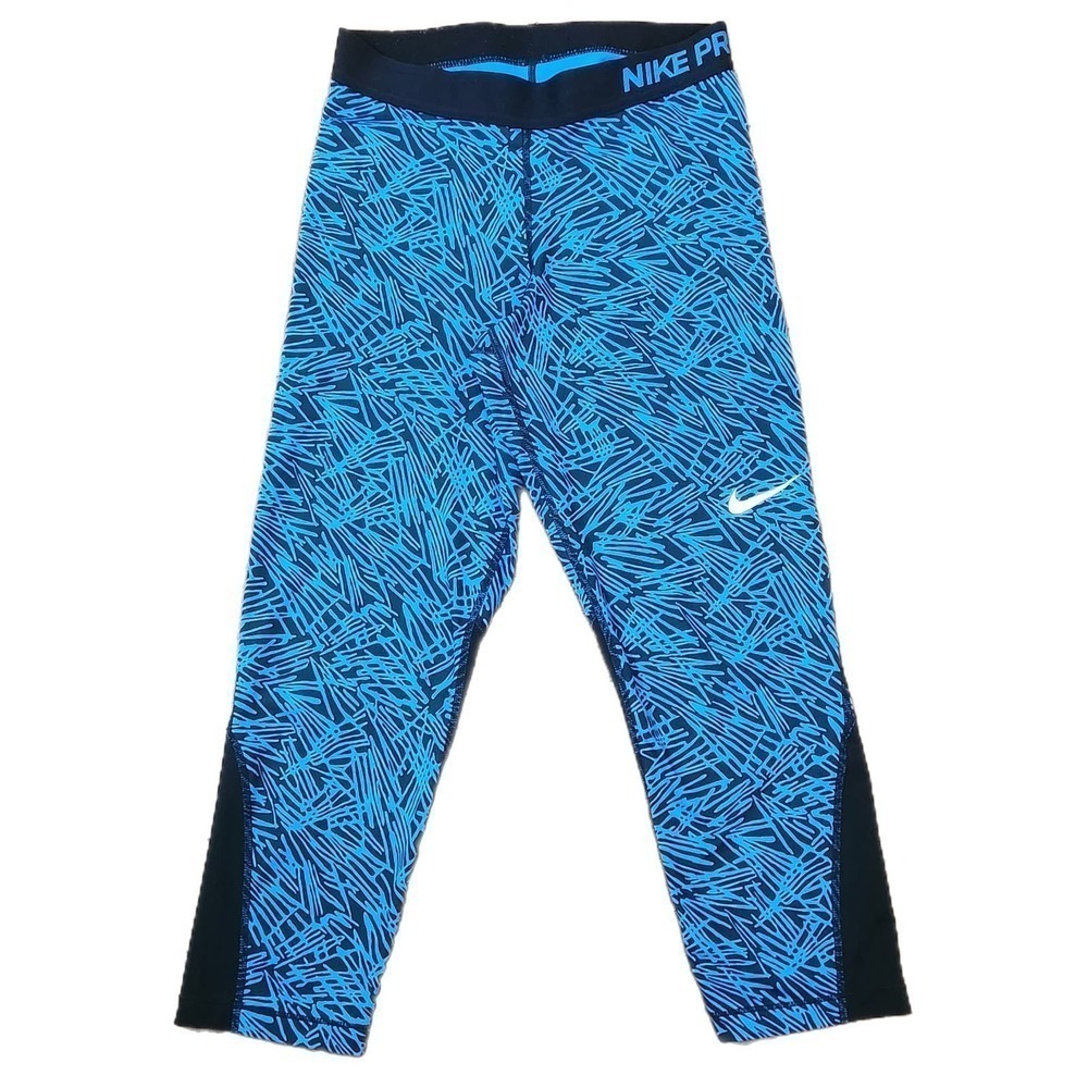 Nike Pro Dry Fit Cropped Leggings Activewear Athleisure Workout Women's Medium‎